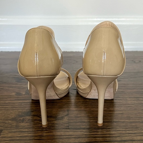 Jimmy Choo Open Toe neutral colored heals - Picture 5 of 13